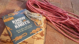 A knots book and long rope